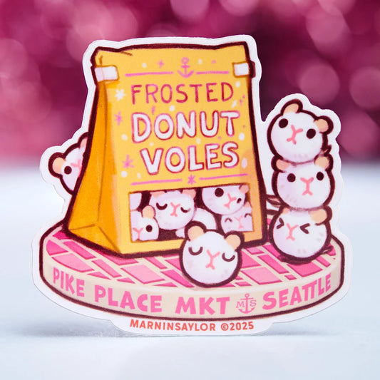 Donut Voles Sticker
