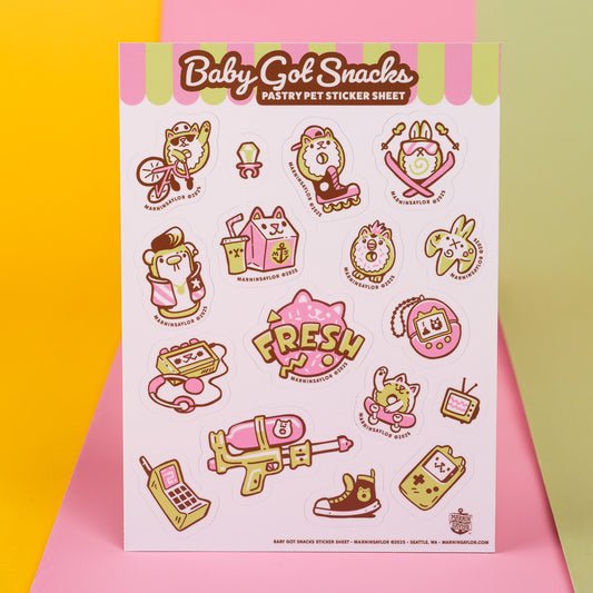 Baby Got Snacks Sticker Sheet