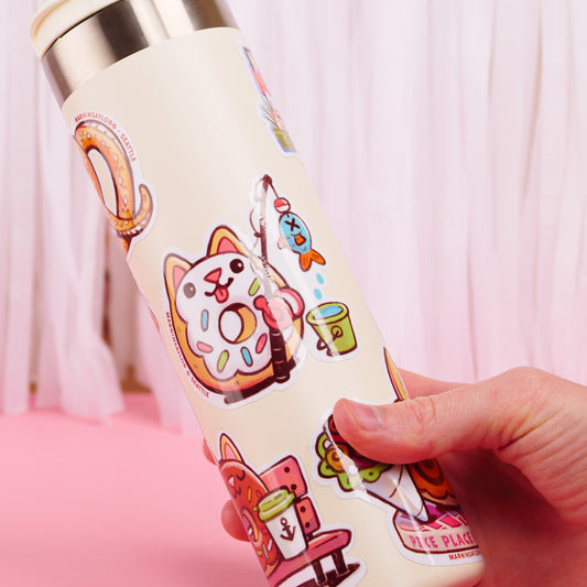 Fishing in Elliott Bay Sticker