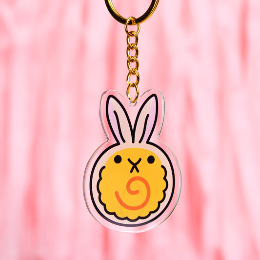 Cinnamon Bun Keychain