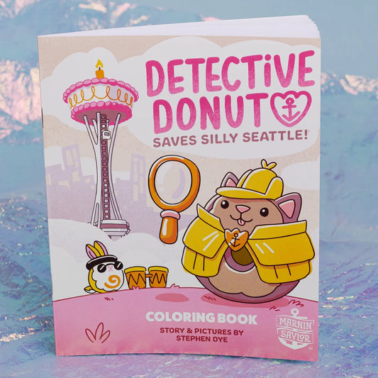 Detective Donut Coloring Book