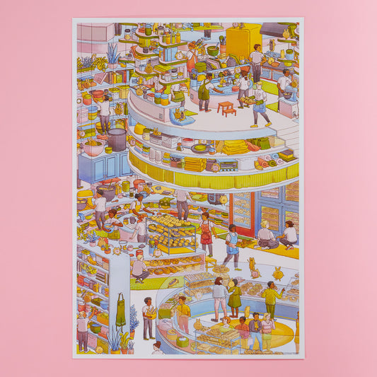 The Busy Bakery Poster