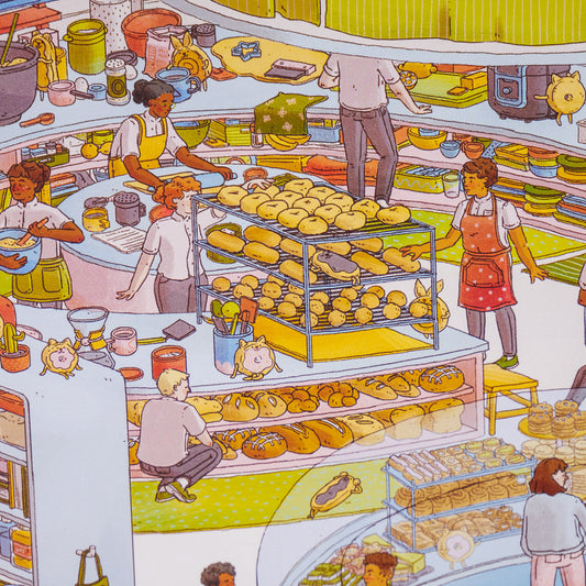 The Busy Bakery Poster